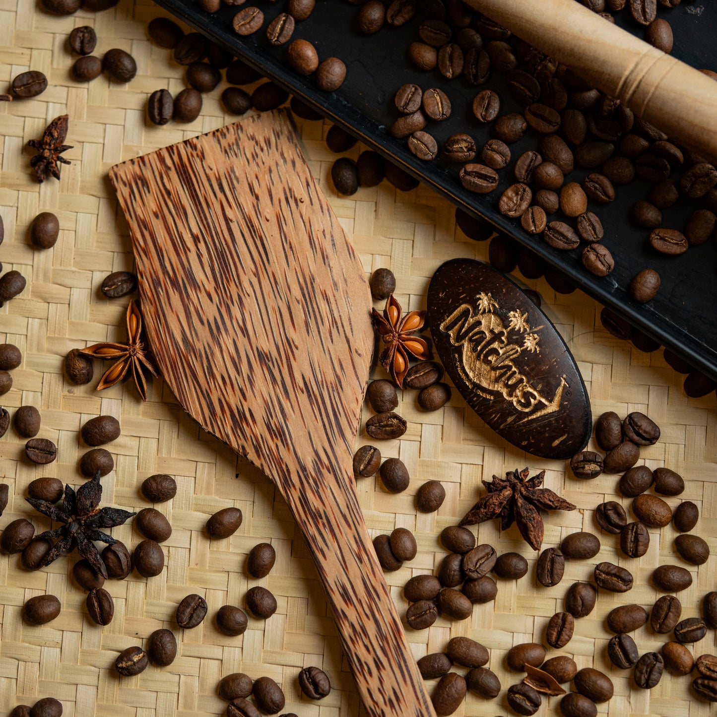 Natchu's Coconut wood based Spatula - Normal (Set of 2)