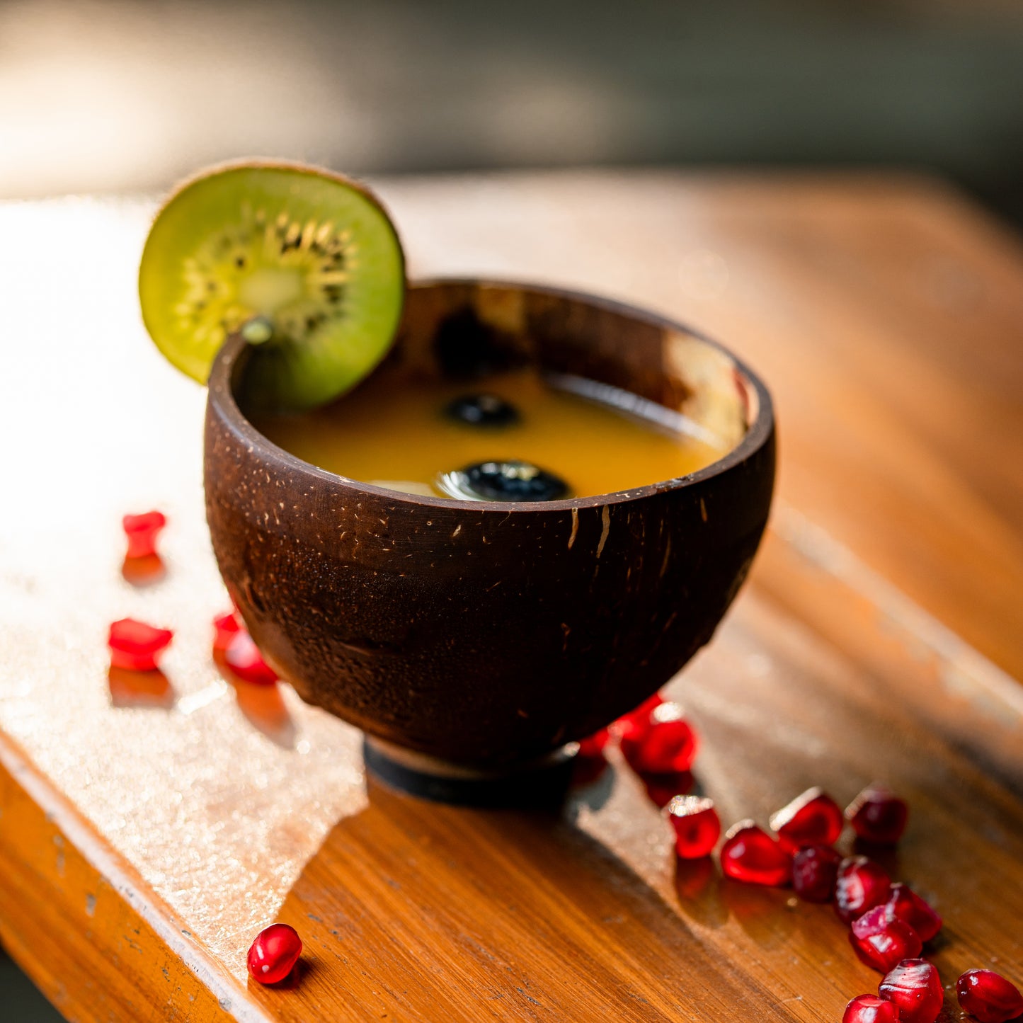Natchu's Coconut Shell and wood based Shot Glass Bowl (200ml) (Set of 2)