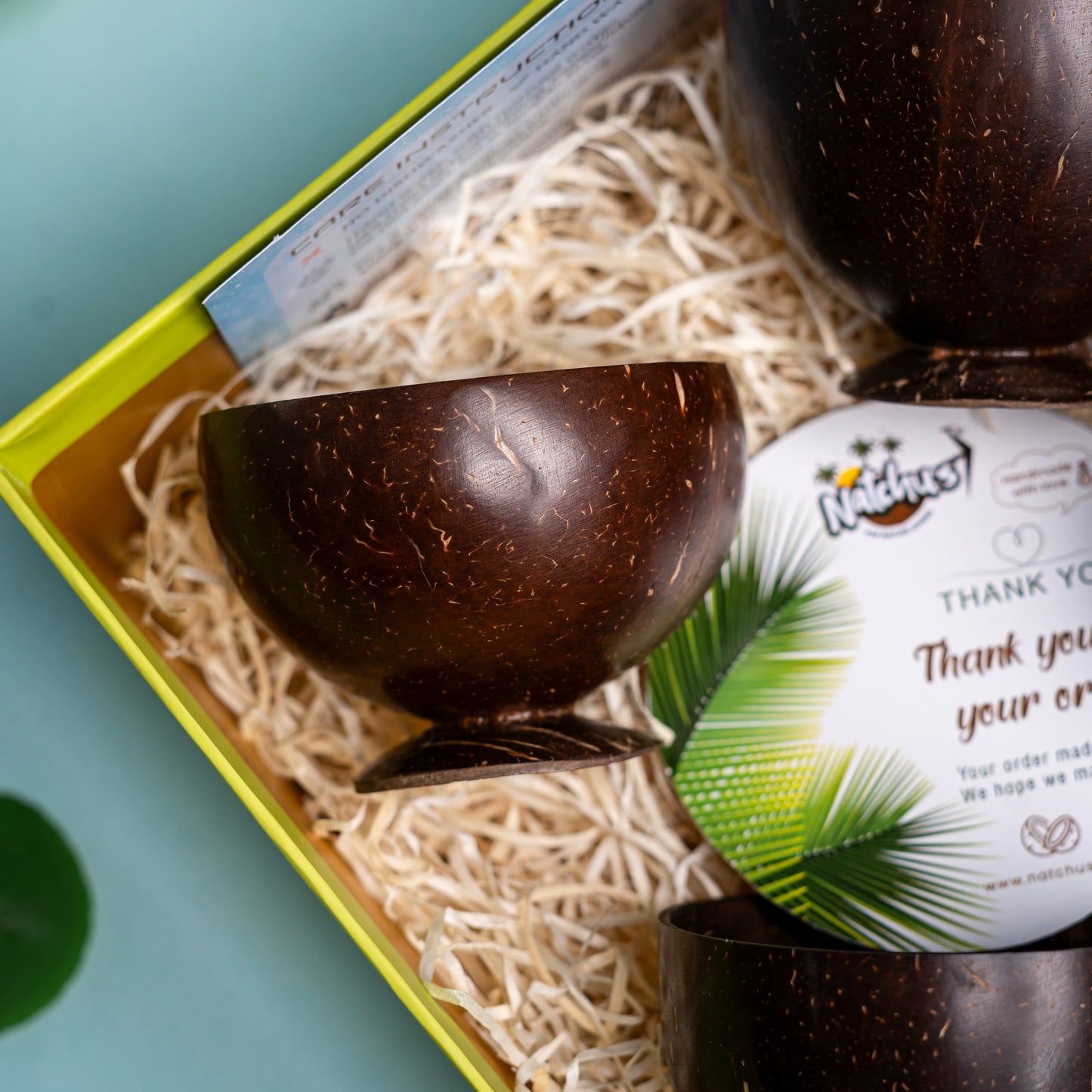 Gifting Natchu's Coconut Shell based Tea cups and Shot Glass Bowls(Set of 2 each)