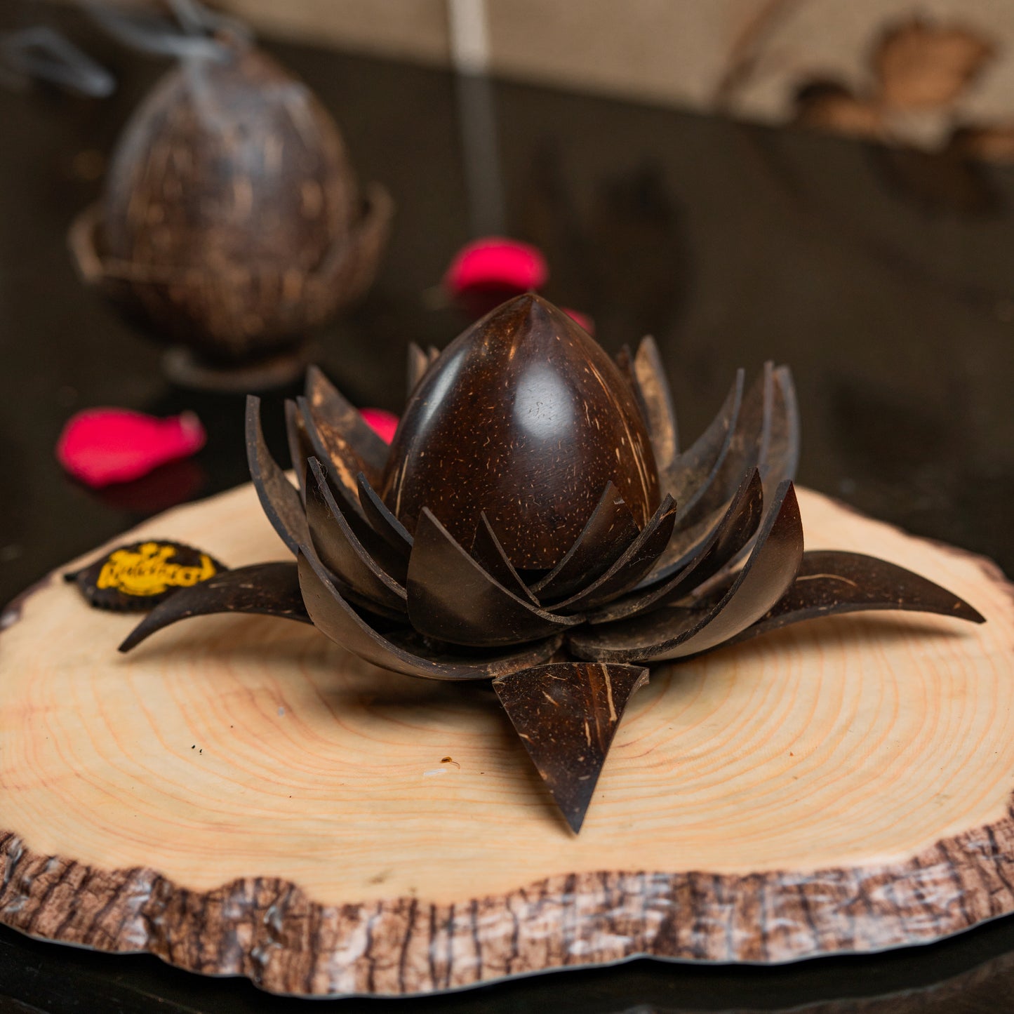 Natchu's Coconut Shell based Lotus Flower (Set of 1)