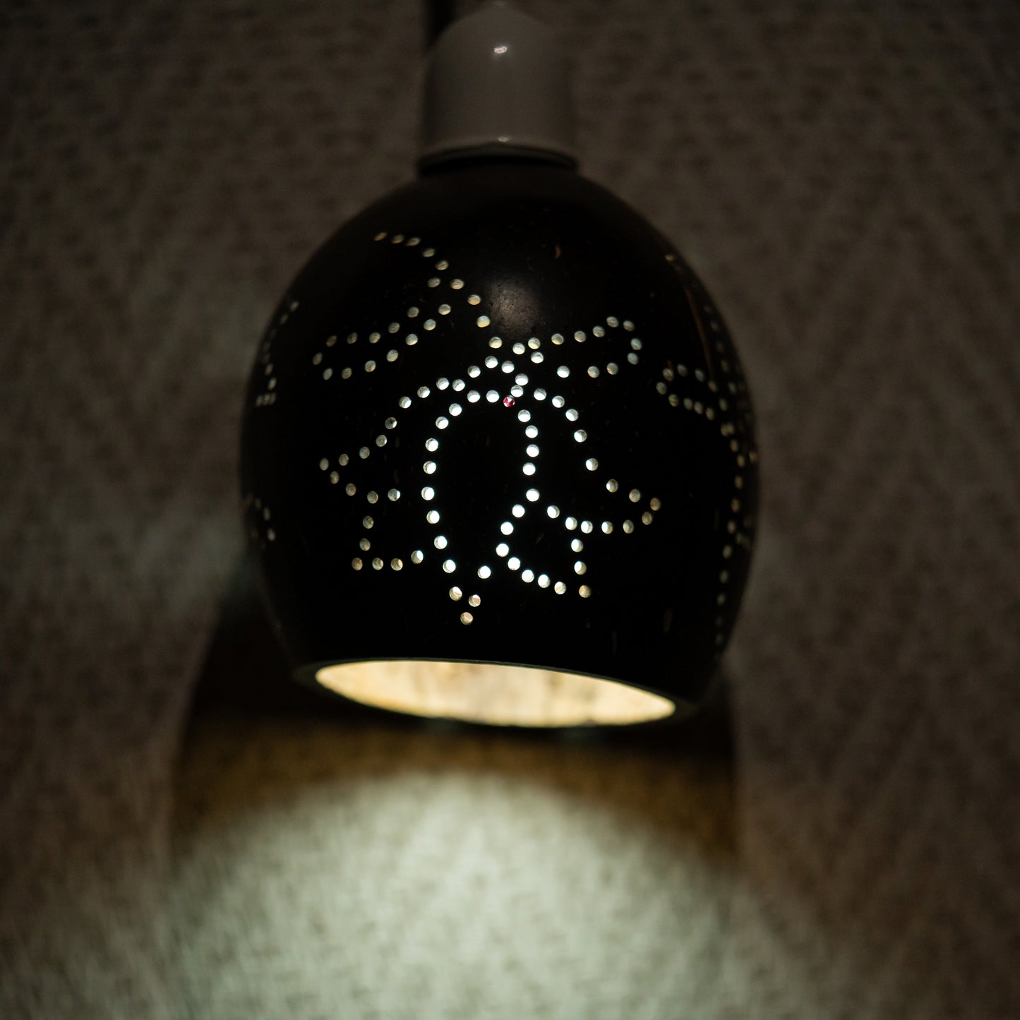 Natchu's Coconut Shell based Hanging Lamp with Bulb Holder (Set of 1)
