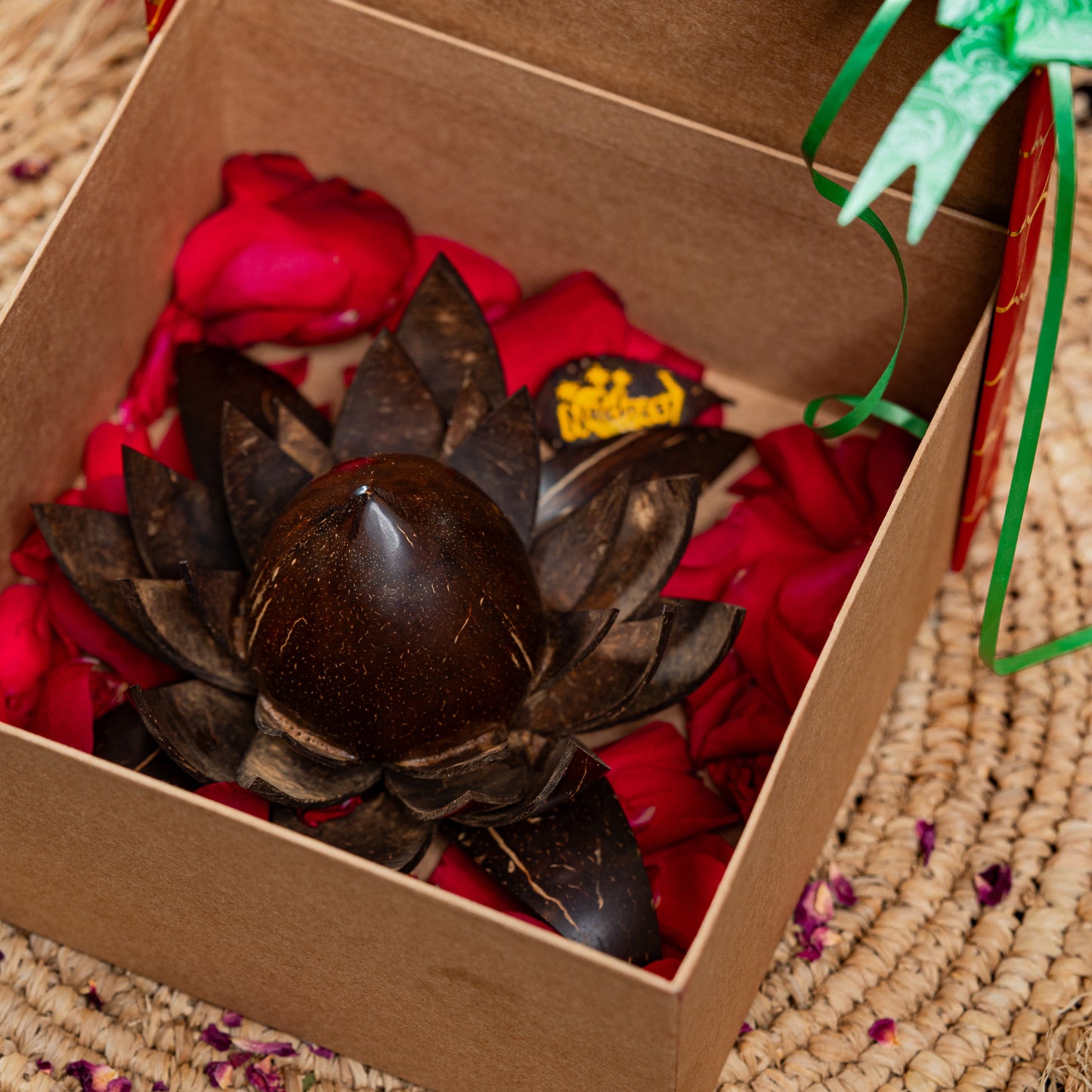 Natchu's Coconut Shell based Lotus Flower (Set of 1)