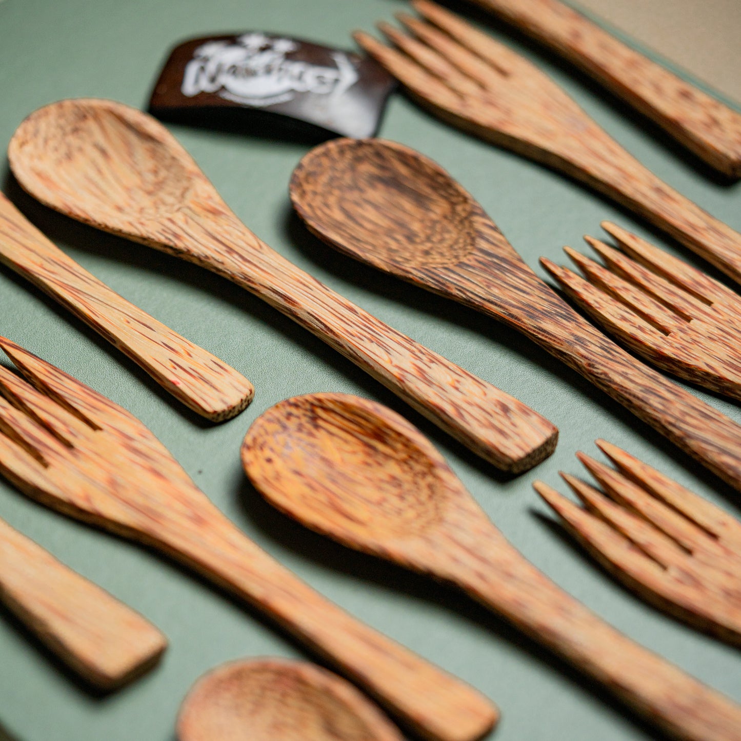 Natchu's Coconut wood based Spoon & Fork (Set of 2 each)