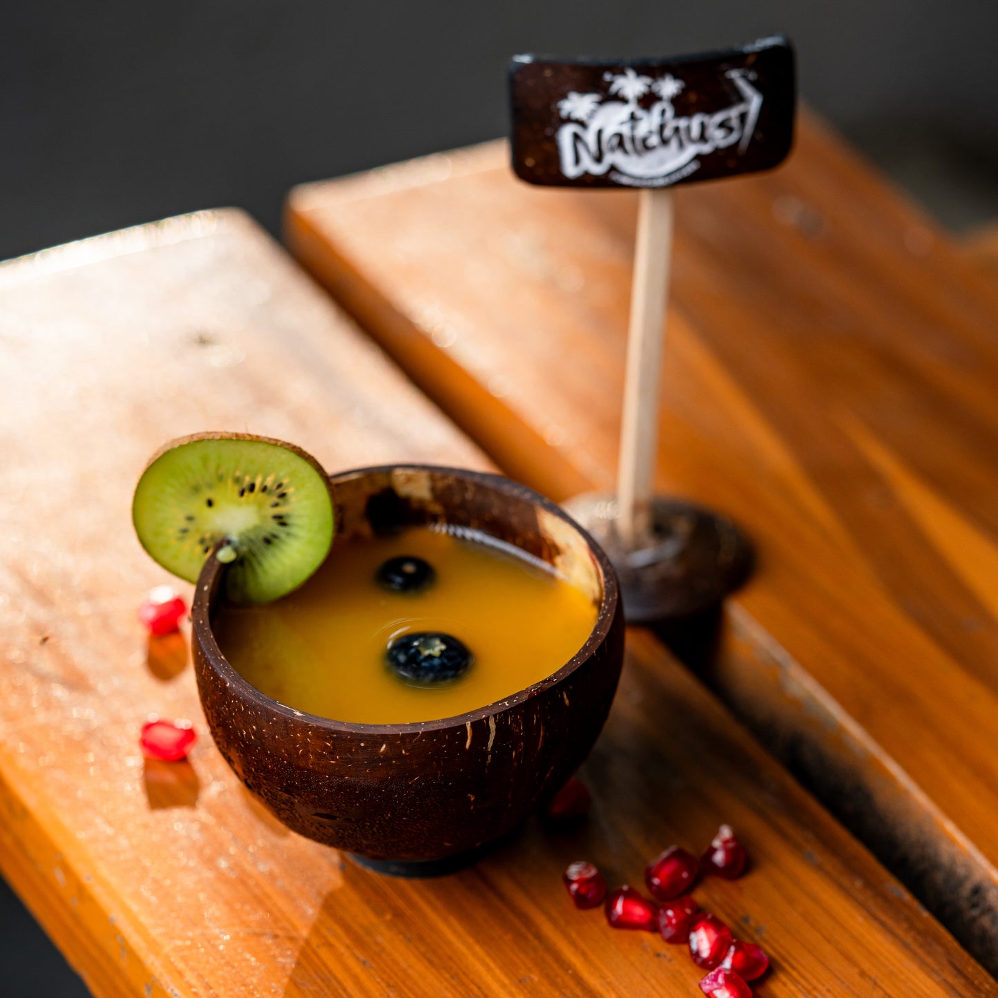 Natchu's Wooden Rectangular Plate(10" *7")(Set of 1) with Wine Cup (250ml) & Shot Glass (200ml) Combo (Set of 2 each)