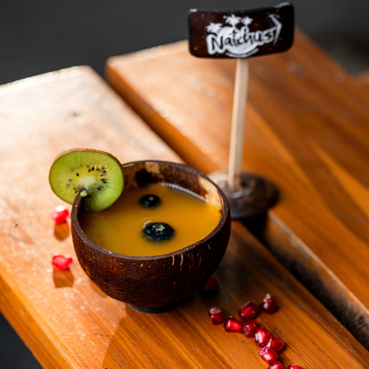Natchu's Wooden Rectangular Plate(10" *7")(Set of 1) with Juice Cup (250ml) & Shot Glass (200ml)Combo (Set of 2 each)