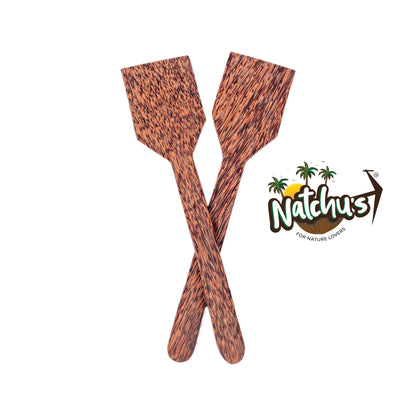 Natchu's Coconut wood based Spatula - Square (Set of 2)