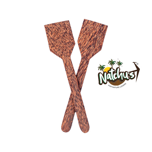 Natchu's Coconut wood based Spatula - Square (Set of 2)