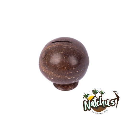 Natchu's Coconut Shell based Piggy  Bank (Set of 1)