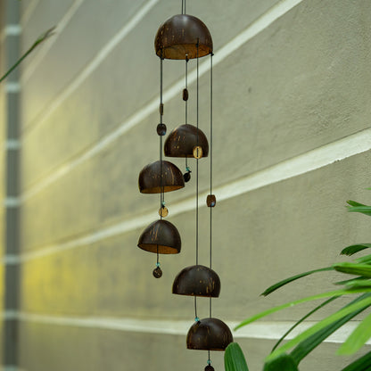 Natchu's Coconut Shell based Wind Chimes (Set of 1)
