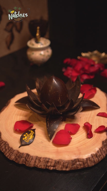Natchu's Coconut Shell based Lotus Flower (Set of 1)
